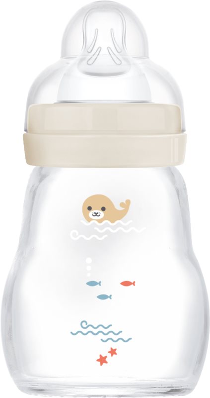 MAM Feel Good Glass Baby Bottle biberon anticolici, din sticlă