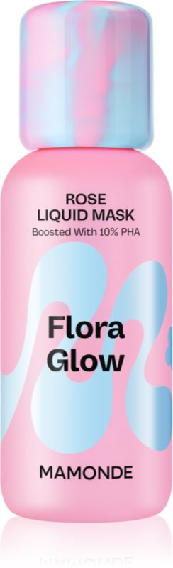 MAMONDE Flora Glow Rose Liquid Mask masca faciala hidratanta cu efect de exfoliere 80 ml