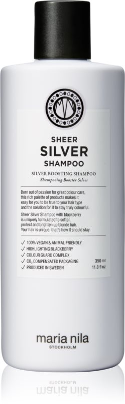 Maria Nila Sheer Silver Shampoo șampon pentru neutralizarea tonurilor de galben