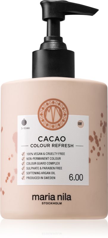 Maria Nila Colour Refresh Cacao mască fină de hrănire fără pigmenți permanenți de culoare