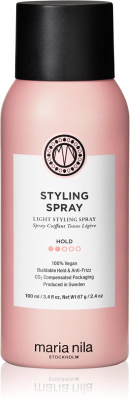 Maria Nila Style & Finish Styling Spray fixativ pentru păr, cu fixare ușoară fara sulfati Styling Spray 100 ml