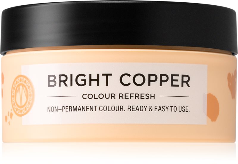 Maria Nila Colour Refresh Bright Copper mască fină de hrănire fără pigmenți permanenți de culoare rezistă la 4 - 10 spălări 7.40 100 ml