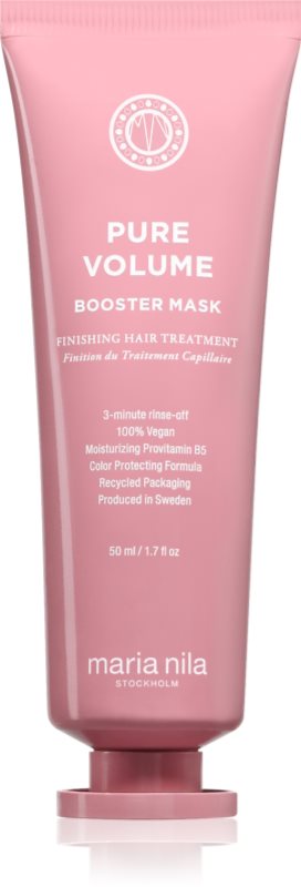 Maria Nila Pure Volume Booster mask mască hrănitoare profundă pentru păr cu volum 50 ml