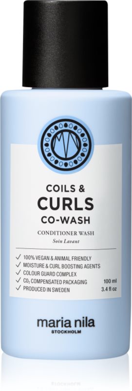 Maria Nila Coils & Curls Co-Wash sampon si balsam pentru par ondulat si cret