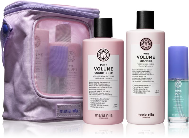 Maria Nila Pure Volume Beauty Bag set cadou pentru păr cu volum