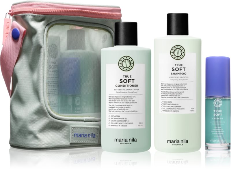 Maria Nila True Soft Beauty Bag set cadou pentru par uscat
