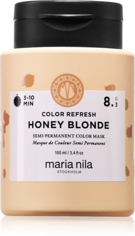 Maria Nila Colour Refresh mască colorantă culoare Honey Blonde 8.3 100 ml
