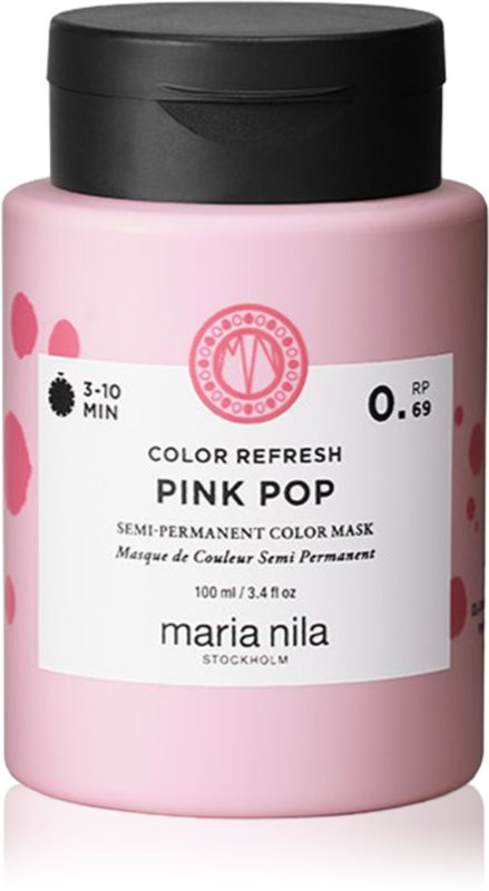 Maria Nila Colour Refresh Mask mască fină de hrănire fără pigmenți permanenți de culoare culoare Pink Pop 0.69 100 ml