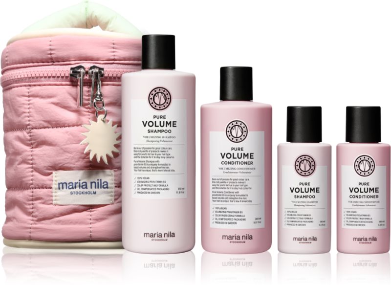 Maria Nila Pure Volume Beauty Bag set cadou pentru păr cu volum 4 buc
