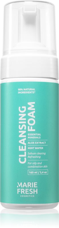 Marie Fresh Cosmetics Cleansing Foam spuma de curatat pentru ten gras și mixt 160 ml