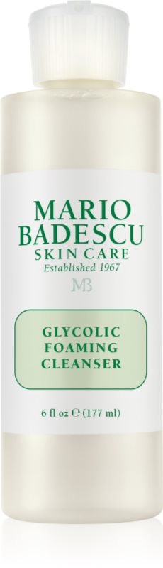 Mario Badescu Glycolic Foaming Cleanser gel spumant de curatare pentru definirea pielii 177 ml