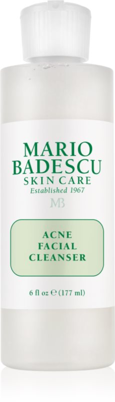 Mario Badescu Acne Facial Cleanser gel de curățare pentru tenul gras, predispus la acnee 177 ml