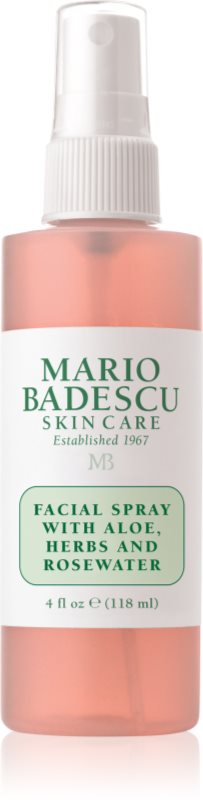 Mario Badescu Facial Spray with Aloe, Herbs and Rosewater ceață facială tonică pentru luminozitate si hidratare
