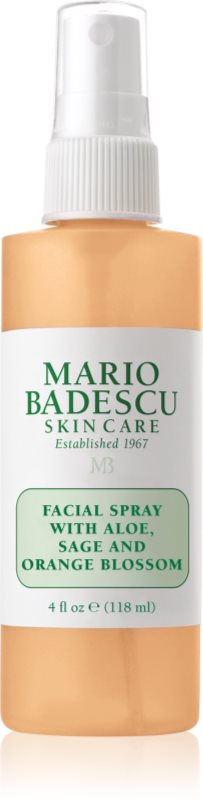 Mario Badescu Facial Spray with Aloe, Sage and Orange Blossom ceață de piele hidratantă și energizantă pentru corp