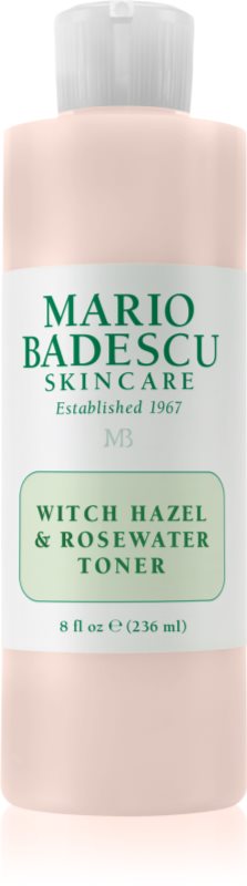 Mario Badescu Witch Hazel & Rosewater Toner solutie tonica cu efect de iluminare cu apă de trandafiri 236 ml