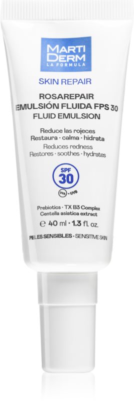MartiDerm Skin Repair Rosarepair Fluid Emulsion SPF 30 fluid hidratant împotriva roșeții tenului SPF 30 40 ml