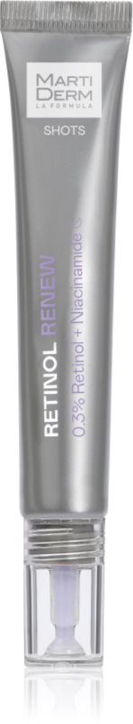 MartiDerm Shots Retinol Renew ser intensiv pentru riduri si pete 20 ml