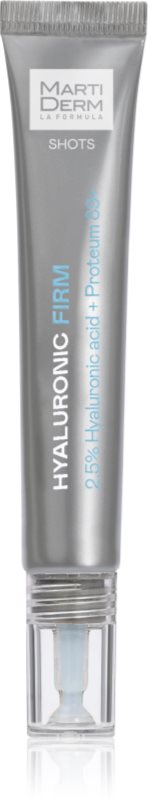 MartiDerm Shots Hyaluronic Firm ser cu hidratare intensiva cu acid hialuronic 20 ml