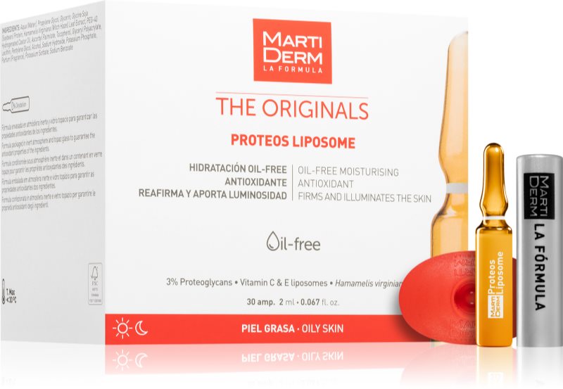 MartiDerm The Originals Proteos Liposome tratament anti-îmbătrânire corectare multiplă in fiole 30x2 ml