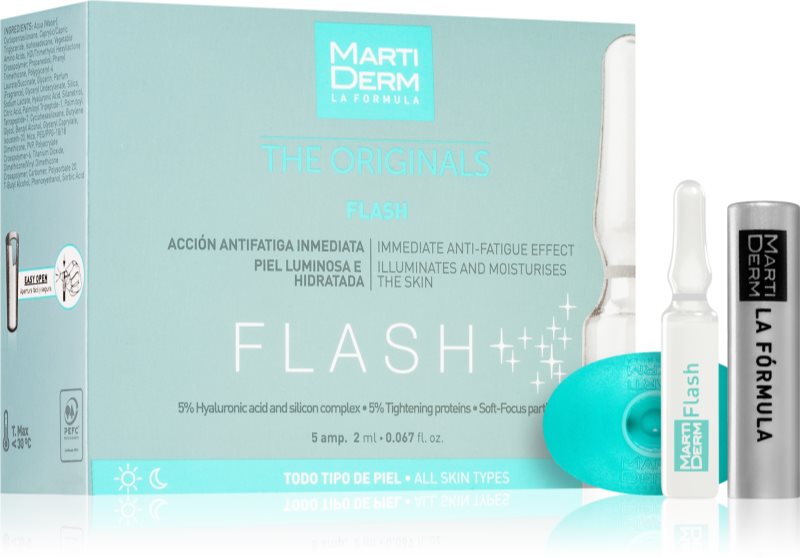 MartiDerm The Originals Flash produs concentrat pentru ingrijire in fiole 5x2 ml