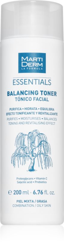 MartiDerm Essentials normalizarea tonica in echilibru cu productia sebumului 200 ml
