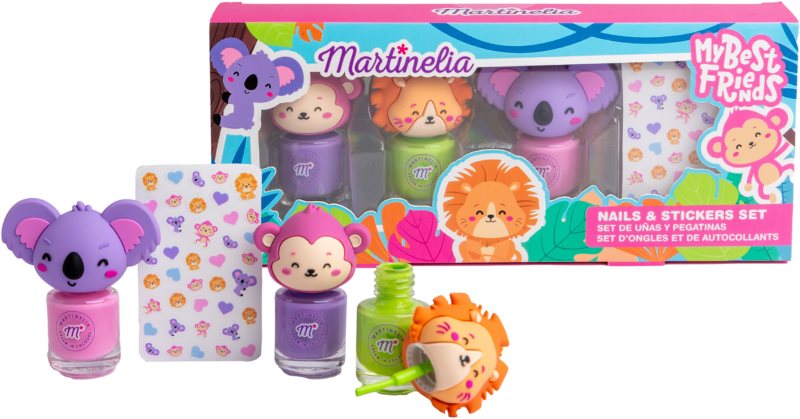 Martinelia My Best Friends Nails & Stickers Set set pentru copii
