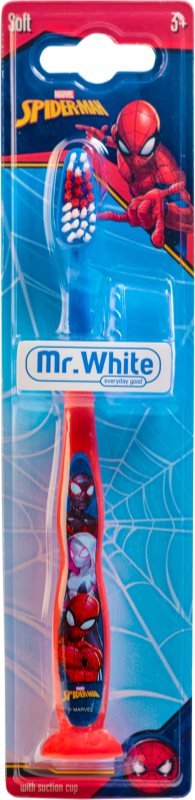Marvel Spiderman Manual Toothbrush periuta de dinti pentru copii cu capac, pentru calatorie fin 3y+ 1 buc