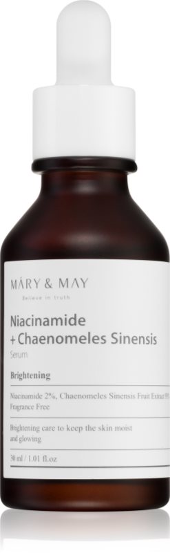 Mary&May Niacinamide + Chaenomeles Sinensis ser regenerant si iluminator reface bariera protectoare a pielii 30 ml