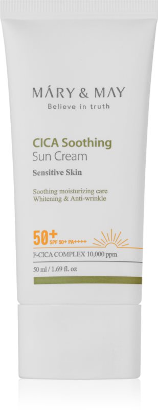Mary&May Cica Soothing Crema protectiva si calmanta SPF 50+ 50 ml