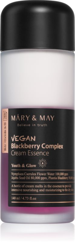 Mary&May Blackberry Complex Cream Essence esență hidratantă concentrată pentru piele sensibilă 140 ml