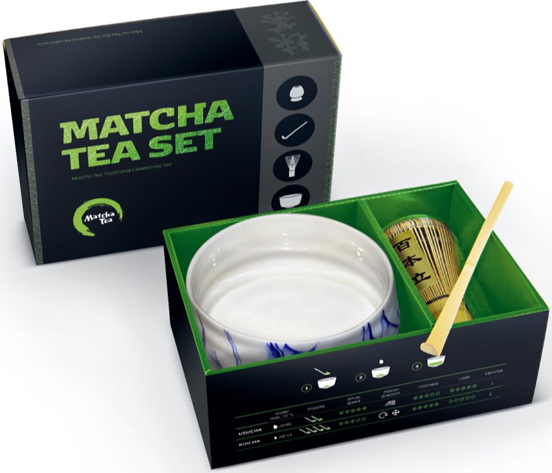 Matcha Tea Matcha Set Hiroki set cadou pentru pregătirea băuturilor
