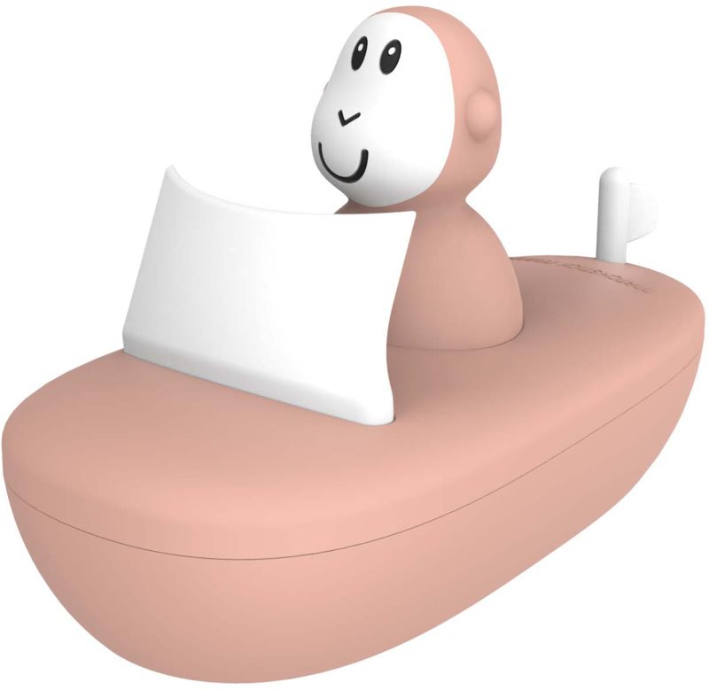 Matchstick Monkey Endless Bathtime Fun Boat Set jucărie pentru apă Dusty Pink 2 buc