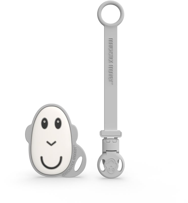 Matchstick Monkey Flat Face Teether & Soother Clip set cadou pentru copii Green