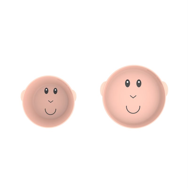 Matchstick Monkey Monkey Plate & Bowl serviciu de masă pentru copii pentru copii Blue Dusty Pink 1 buc