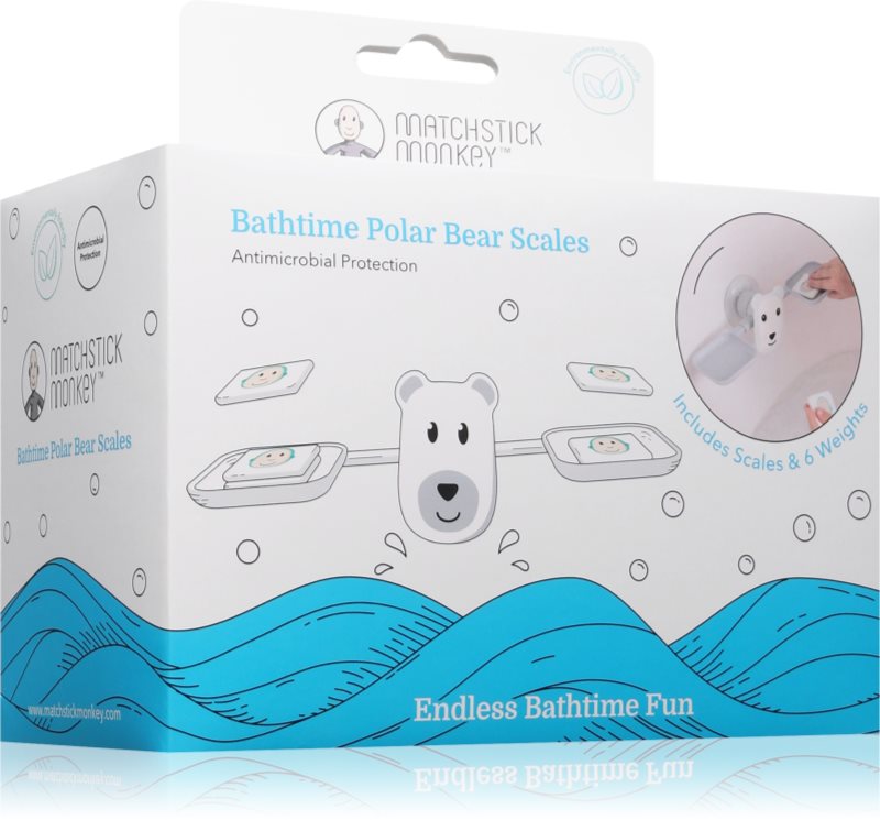 Matchstick Monkey Bathtime Scale Polar Bear joc de echilibru pentru cadă 12m+ 1 buc
