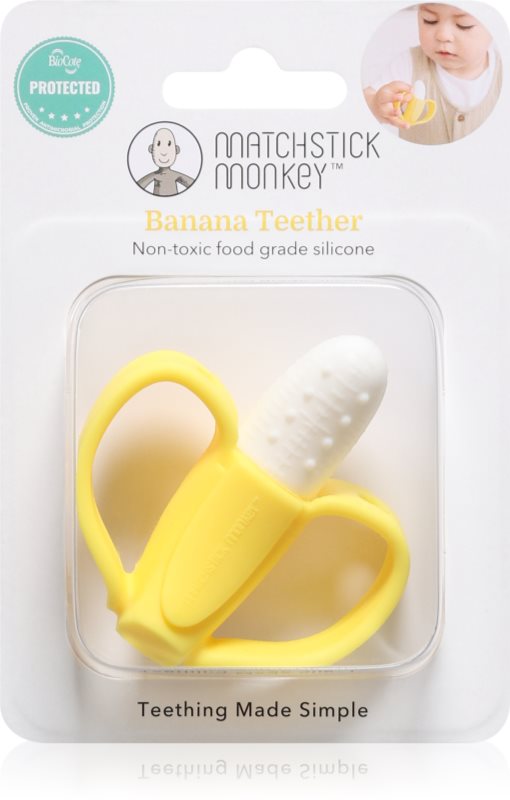 Matchstick Monkey Banana Teether jucărie pentru dentiție 3m+ 1 buc