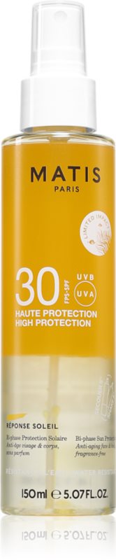 MATIS Paris Réponse Soleil Bi-phase Protection Solaire SPF30 ulei uscat plaja SPF 30 150 ml