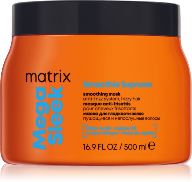Matrix Mega Sleek Smoothing Mask Masca de par pentru par indisciplinat 500 ml