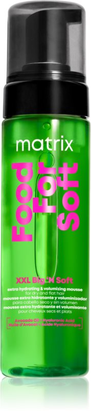 Matrix Food For Soft XXL Big 'N Soft Extra Volumizing Hydrating Mousse spumă hidratantă și extra volum 200 ml
