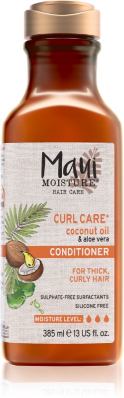 Maui Moisture Curl Quench + Coconut Oil balsam cu ulei de nucă de cocos pentru par ondulat si cret 385 ml