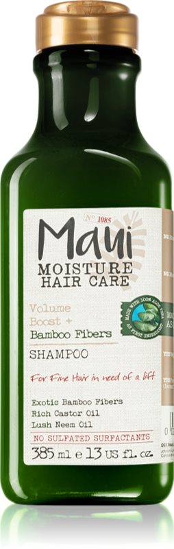 Maui Moisture Volume Boost + Bamboo Fibers sampon fortifiant pentru par fin 385 ml