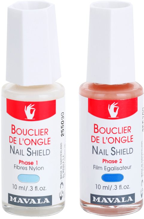 Mavala Nail Camouflage Nail Shield tratament bifazic pentru regenerarea si elasticitatea unghiilor 2x10 ml