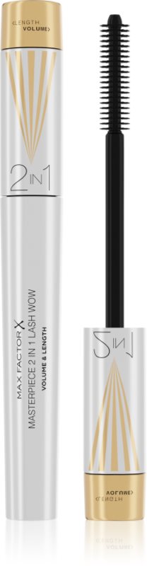 Max Factor Masterpiece Lash Wow mascara pentru extensie, rotunjire si volum perie 2 in 1