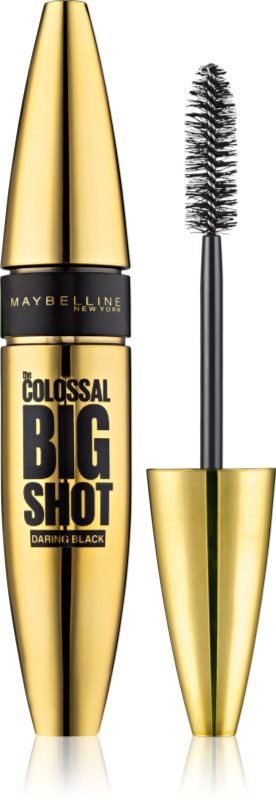 MAYBELLINE NEW YORK The Colossal Big Shot Daring Black rimel pentru volum, foarte negru 9.5 ml