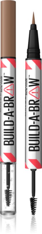 MAYBELLINE NEW YORK Build-A-Brow creion dermatograf cu două capete pentru sprâncene pentru fixare și formă