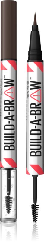 MAYBELLINE NEW YORK Build-A-Brow creion dermatograf cu două capete pentru sprâncene pentru fixare și formă