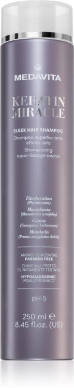 Medavita Keratin Miracle Sleek Hair Shampoo sampon pentru indreptarea parului