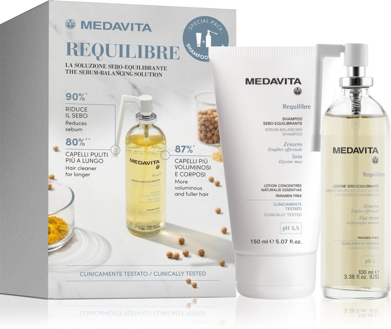 Medavita Requilibre Sebum-Balancing Set set cadou pentru păr