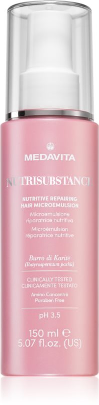 Medavita Nutrisubstance Nutritive Repairing Hair Microemulsion emulsie hranitoare efect regenerator 150 ml