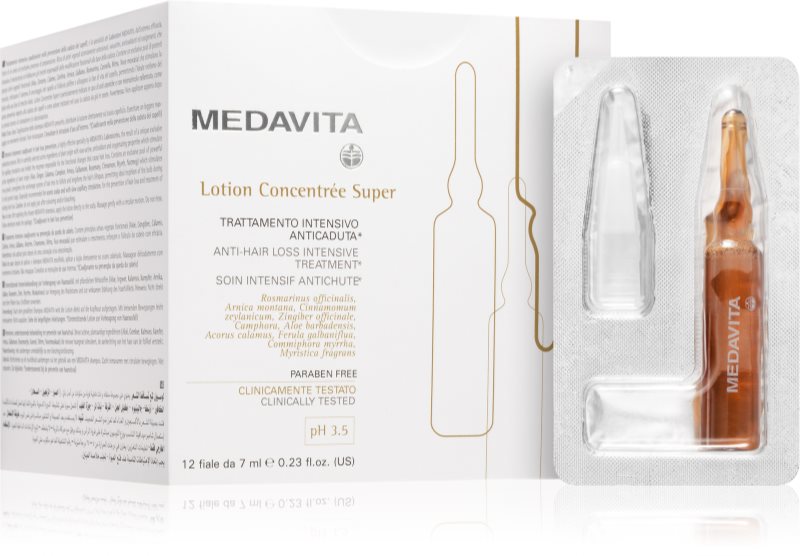Medavita Lotion Concentrée Super tratament pentru ingrijire impotriva caderii parului 12x7 ml